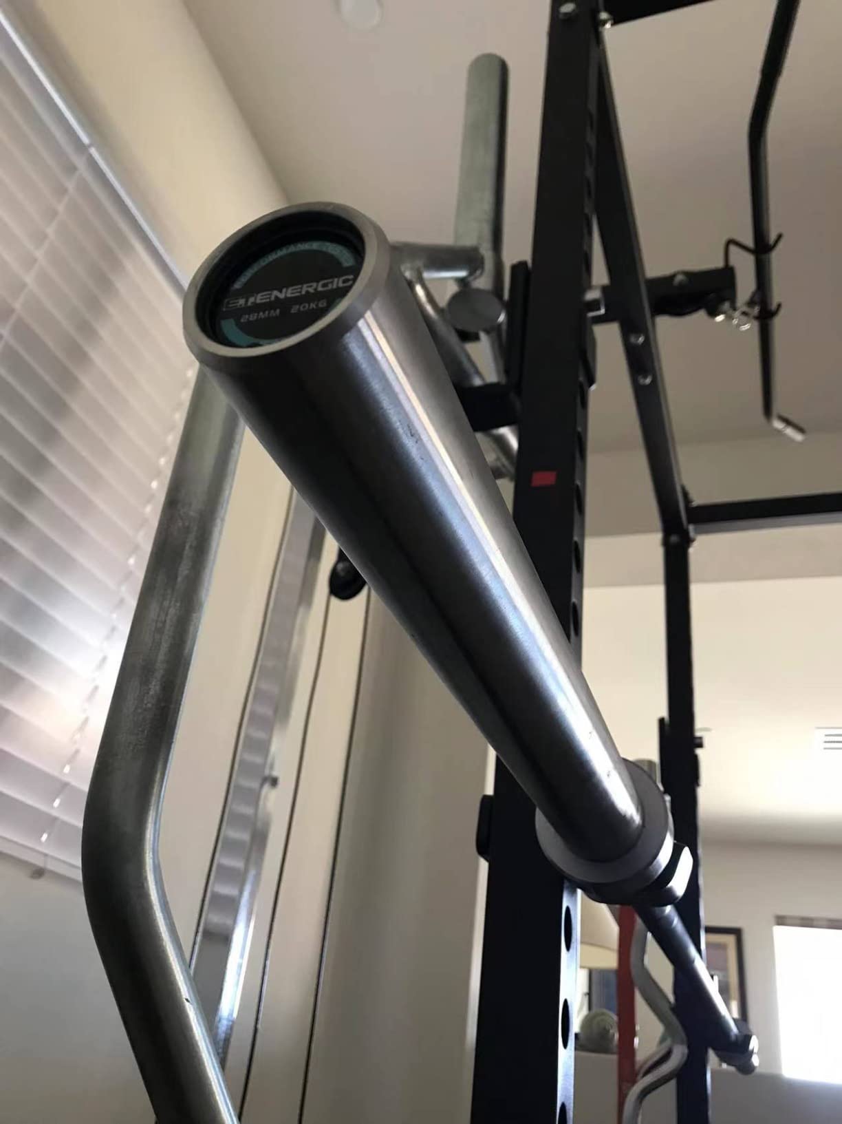 7FT Alloy Steel Olympic Barbell, 1500LB 45LB | 28mm knurled grip bar with needle bearings, chrome finish, 2-inch plate fit, and 1500LB capacity for heavy lifts customer photo 2