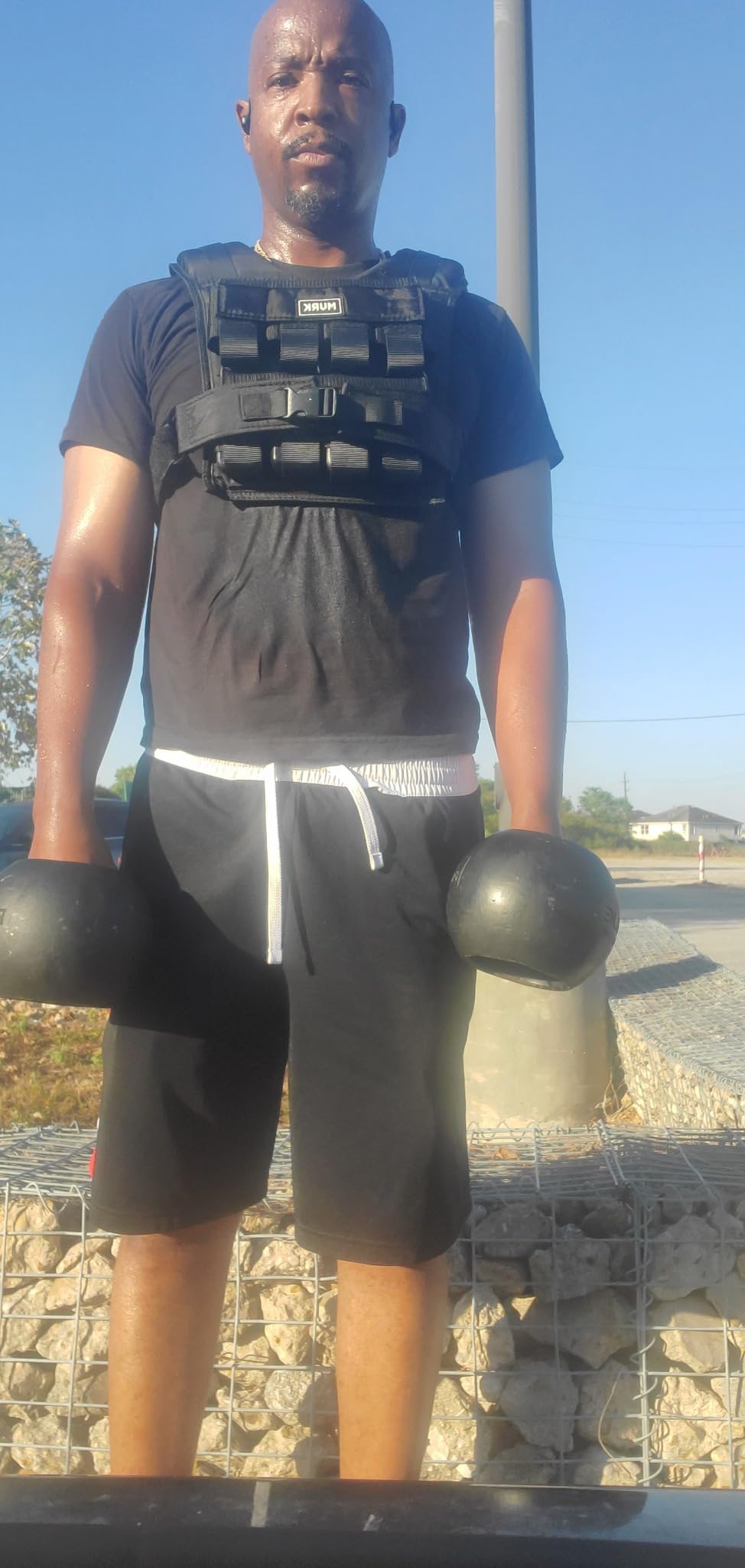 MVRK Weighted Vest Men 15lbs/25lbs/35lbs/45lbs/65lbs/100lbs - No-Bounce Adjusable Heavy Duty Rucking & Strength Training Vest with Removable Iron Weights for Calisthenics, HIIT, Hydrox customer photo 2