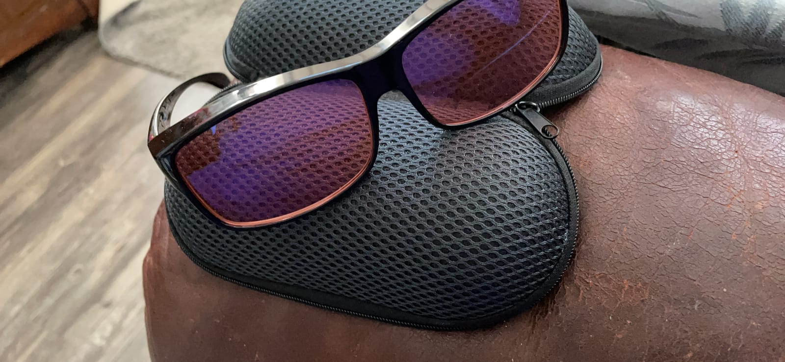 BRADDELL FL-41 Rose Fit-over Glasses with FL-60 Interchangeable Lenses for Migraine Light Sensitivity and Fluorescent LED Glare (Large) customer photo 1