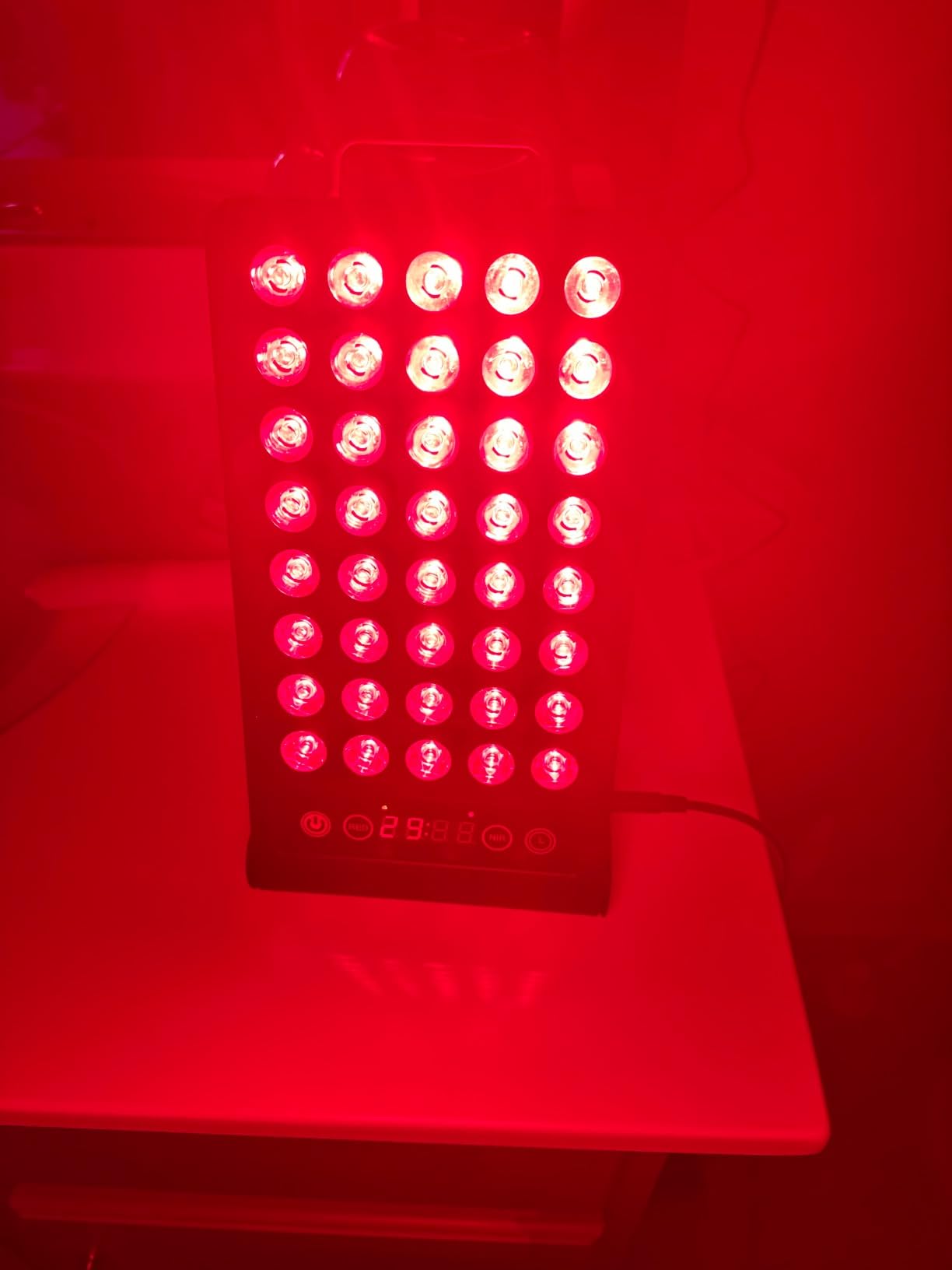 BestQool Red Light Therapy Panel BQ40, 660nm 850nm Red and NIR for Face, 50W | Elite Grade Dual Chip Red and Infrared Light Therapy for Body, Portable LED Light Therapy Panel for Home Use customer photo 2