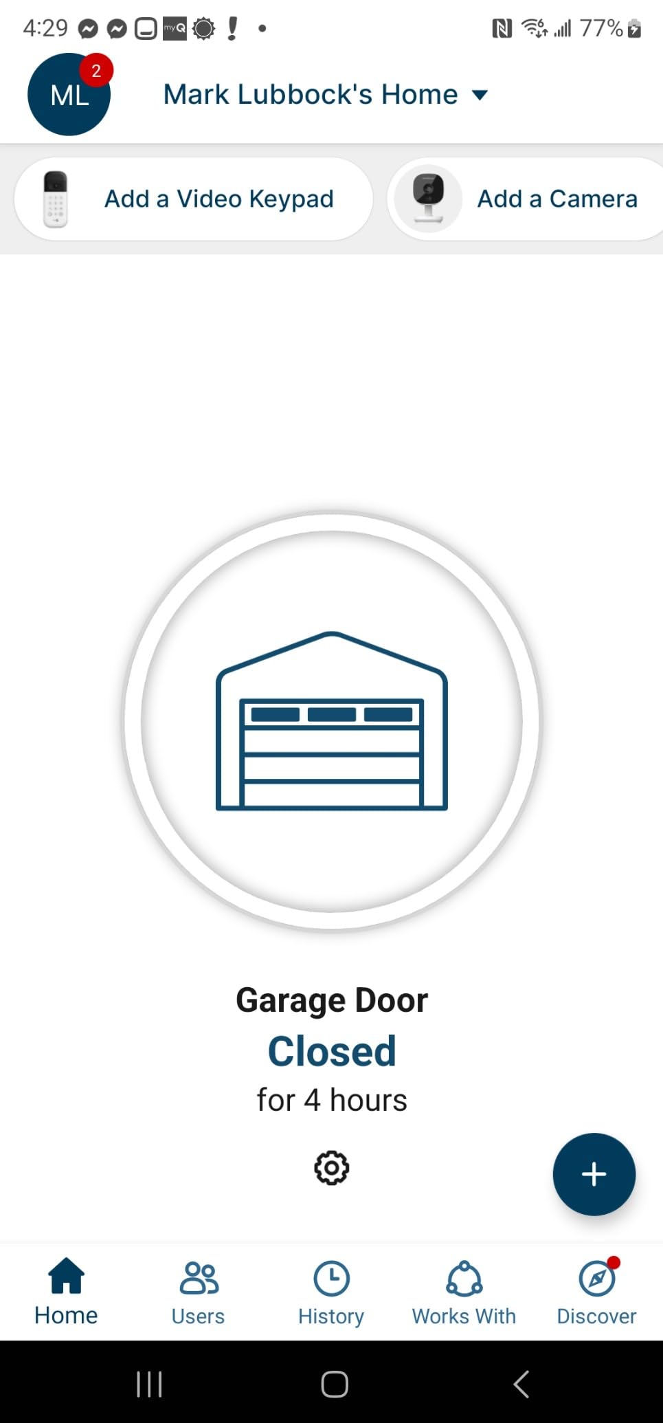 CHAMBERLAIN Smart Garage Control - Wireless Garage Hub and Sensor with Wifi & Bluetooth - Smartphone Controlled, myQ-G0401-ES, White customer photo 1