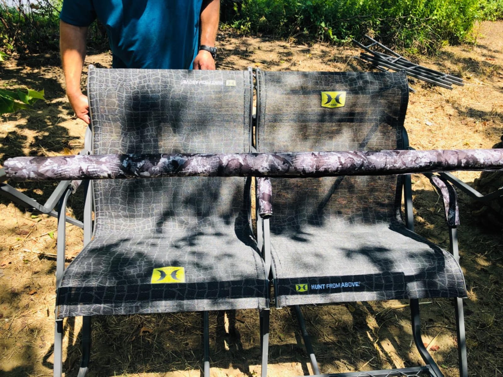 Hawk Hunting Big Denali Ladderstand with Wide Seat, Backrest, Portable Stacking Ladder System customer photo 1