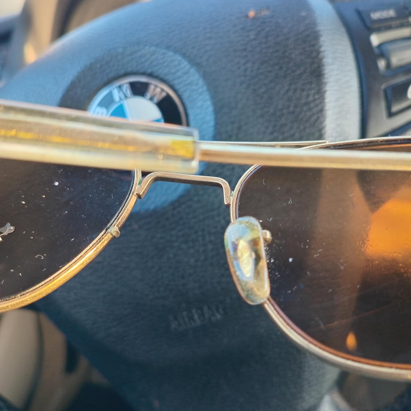 AO American Optical Gold Original Pilot Sunglasses | Polarized & Non-Polarized customer photo 1