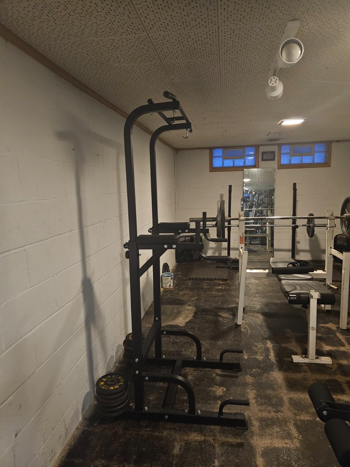 BangTong&Li Power Tower, Pull Up Bar Dip Station/Stand for Home Gym Strength Training Workout Equipment customer photo 2