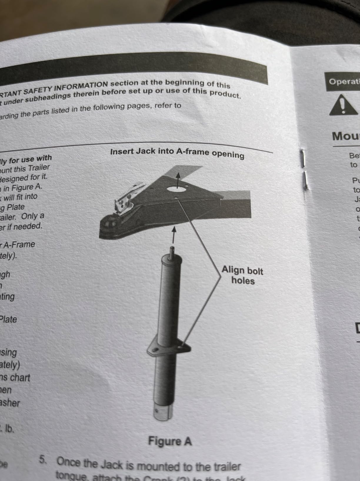 Road DAWG A-Frame Trailer Jack, 2,000 LBs Capacity, 14 Inches Vertical Travel, Top-Wind Handle Trailer Tongue Jack with Foot Plate, for Camper, RV,ATR39004MB customer photo 1