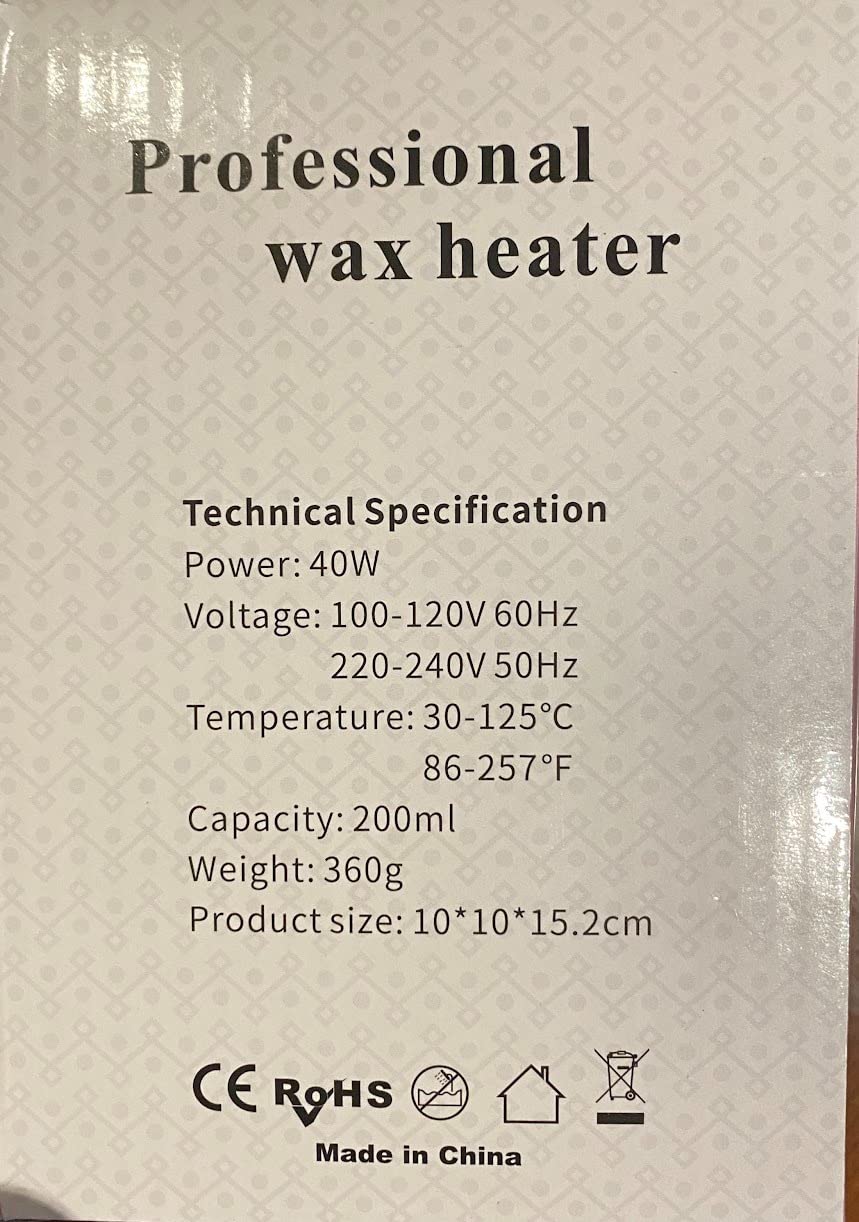 Single Wax Warmer Professional Electric Wax Heater Machine for Hair Removal, Large Waxing Pot Paraffin Facial Skin Body SPA Salon Equipment with Adjustable Temperature Set customer photo 1