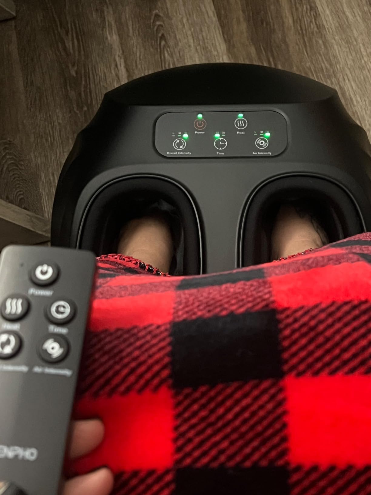 RENPHO Shiatsu Foot Massager with Heat for Plantar Fasciitis FSA Eligible | Deep Kneading, Delivers Relief for Tired Foot, Full Foot Coverage, Remote Control, Birthday Gifts for Women Men, Size 14 customer photo 2