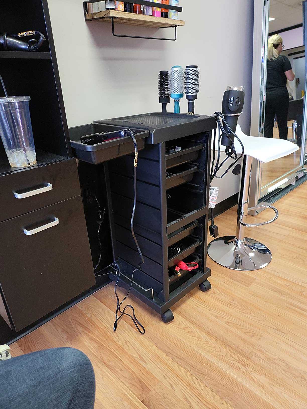 TASALON 6-Tray Multipurpose Rolling Salon Storage Cart customer photo 1