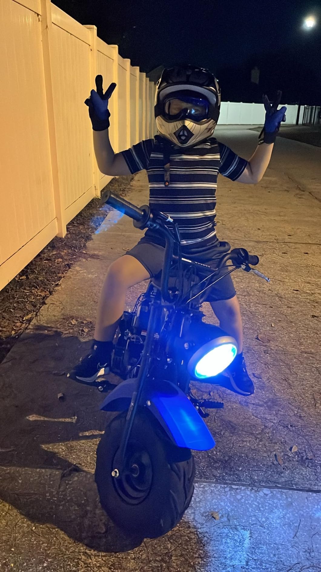 XtremepowerUS Mini Bike 4-Stroke Gas Powered Off Road Trail Bike Dirt Mini Motorcycle Ride on 99cc 3.5HP Blue (Red) customer photo 1