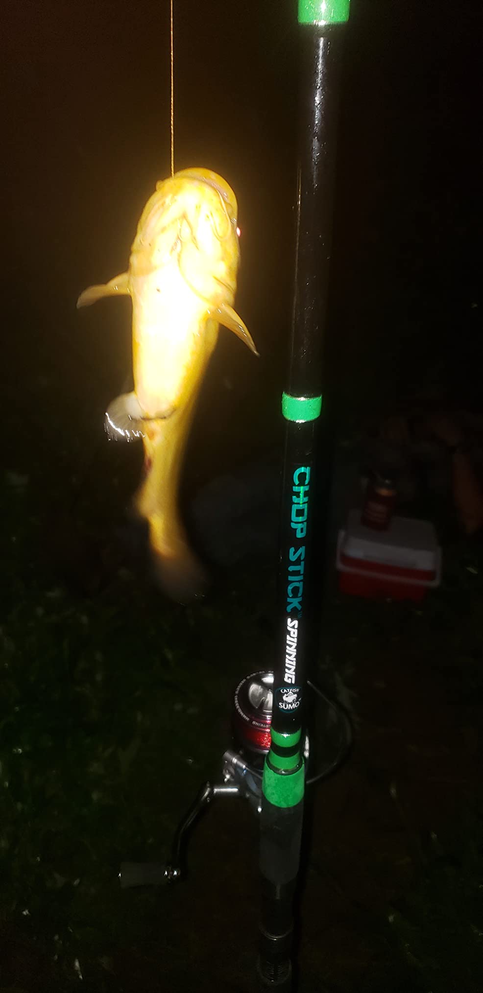 Championship Catfish Rod: 2 Piece, Medium Heavy Chop Stick, Sensitive Tip for Detecting Bites, Heavy Backbone for Hauling in Ugly Monsters, 10-50lb Line, 7'6