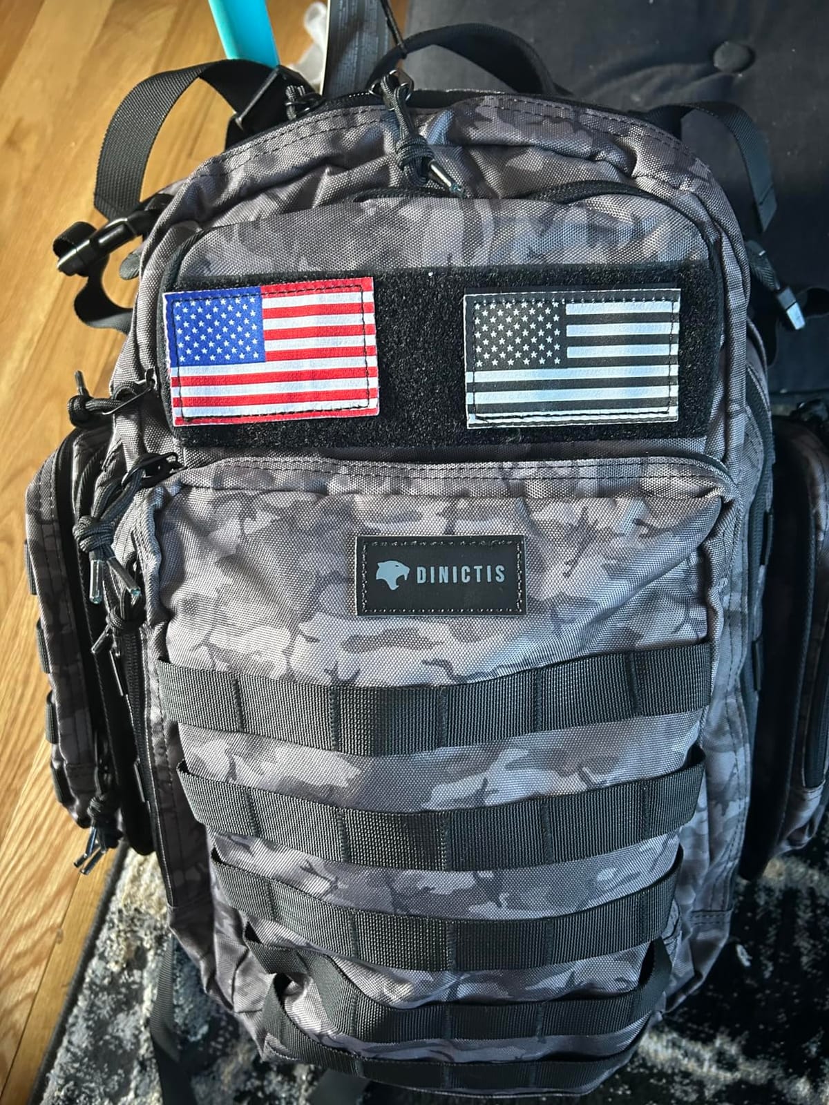Dinictis Dad Diaper Bag Backpack with Diaper Changing Mat - Dark Grey | Military Style, MOLLE Webbing, Waterproof Pouch, Baby Wipes Pocket, Insulated Bottle Pockets customer photo 1