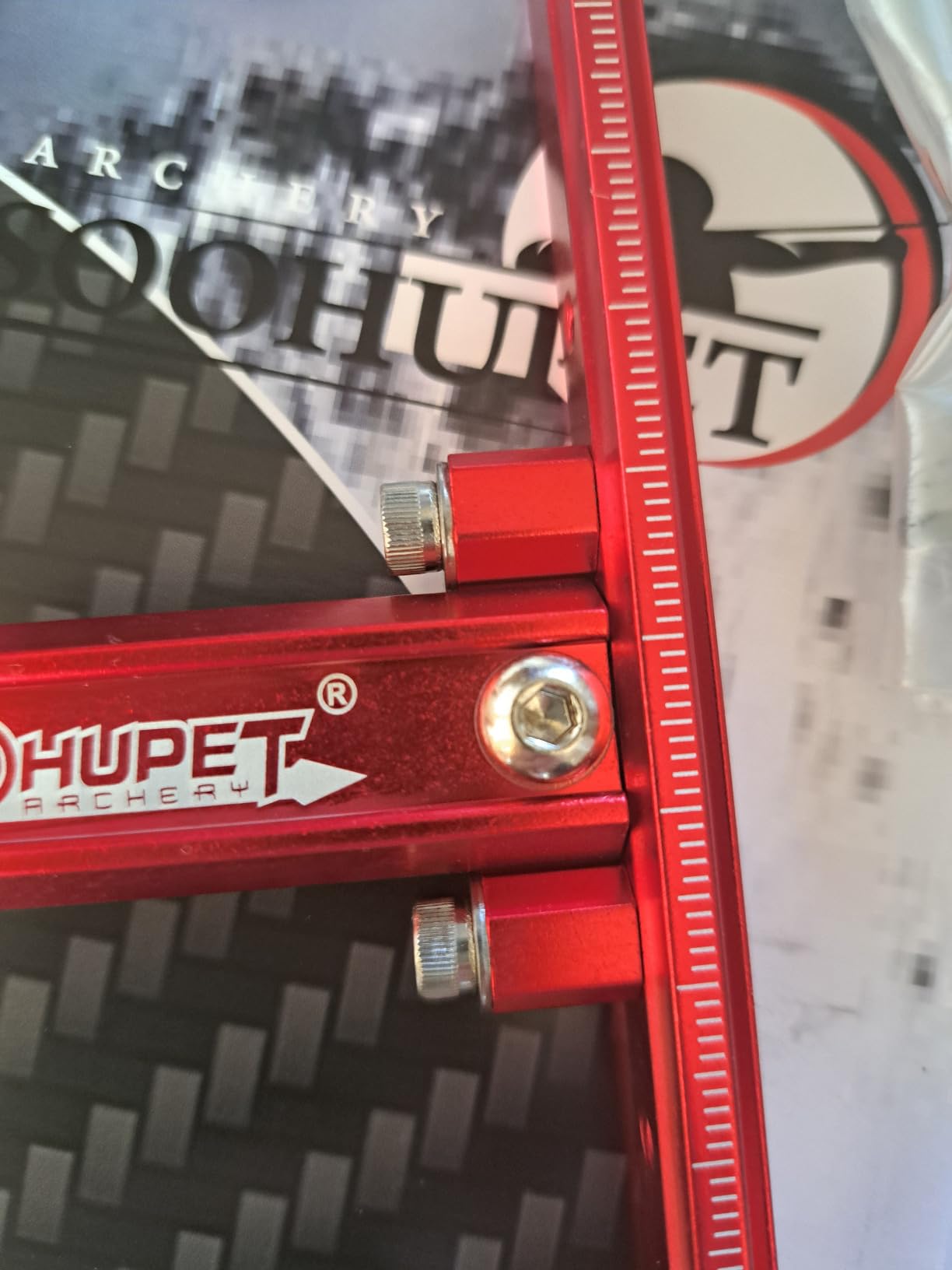 Archery Recurve Bow Sight, SOOHUPET Accessories T Shape Archery Shooting Target Sight Adjustable Bowsight with Optical Fiber Pin Sight for Target Practice customer photo 2