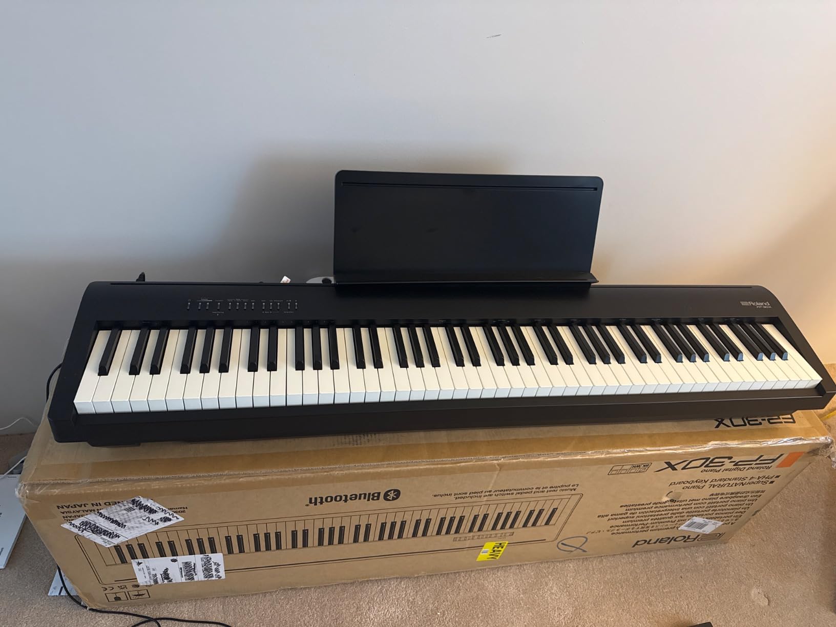 Roland FP-30X Slim & Stylish 88-Note Digital Piano with Rich Tone, Authentic Ivory-Feel, Built-In Powerful Amplifier & Stereo Speakers, Bluetooth & MIDI Connectivity customer photo 2