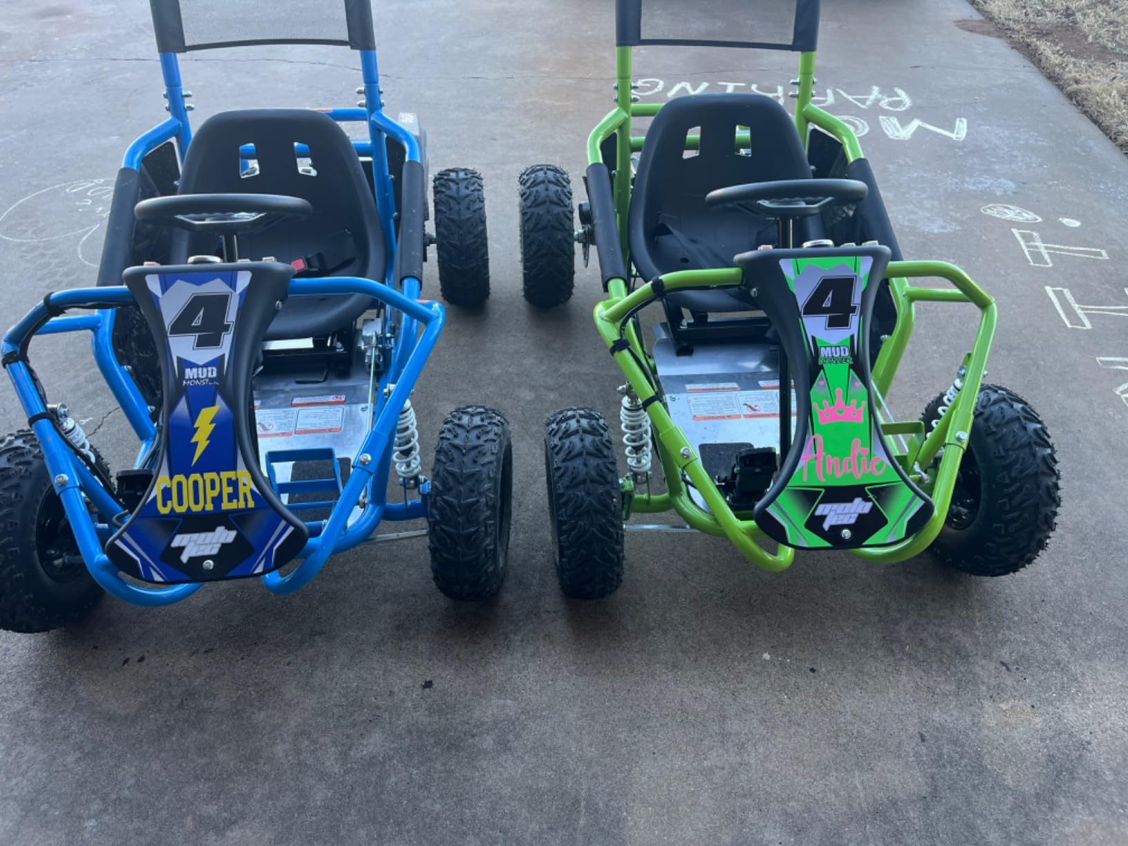 MotoTec Mud Monster Kids Electric 48v 1000w Go Kart Full Suspension customer photo 1