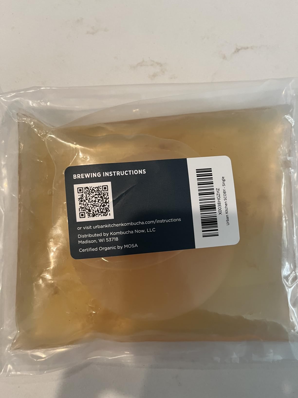 Organic SCOBY Kombucha Starter Kit with Live Culture for Brewing Kombucha Tea - Urban Kitchen customer photo 1
