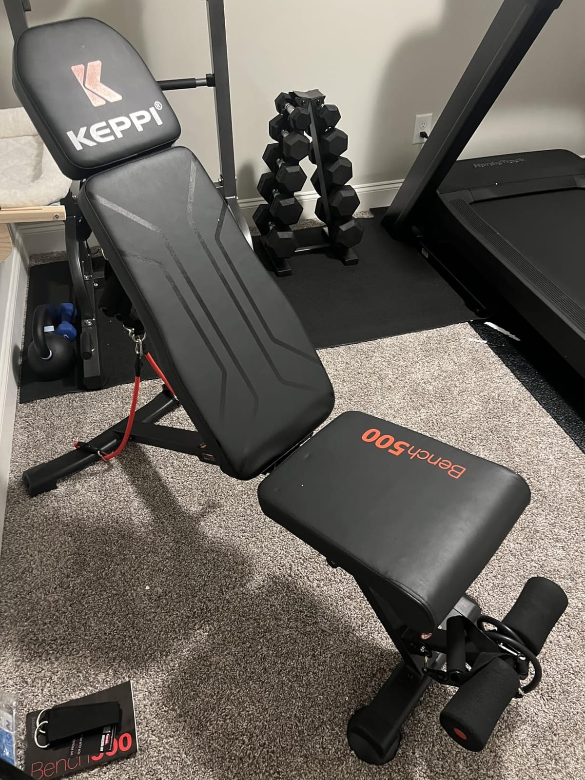 Keppi Weight Bench 900Lb, Adjustable Foldable Sturdy Bench for Home Gym customer photo 2