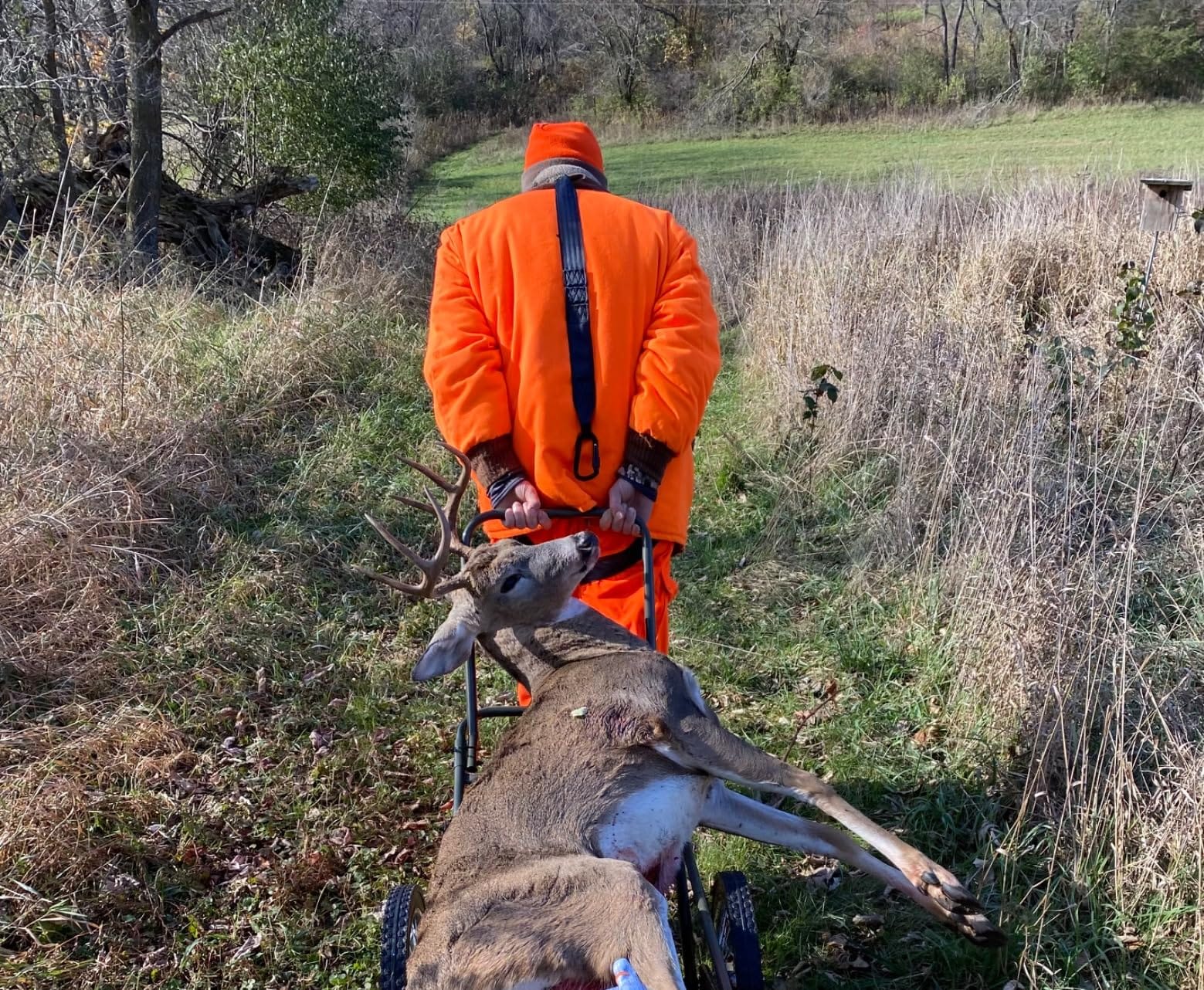 Deer Hunting Folding Game Cart 500 lb Capacity, 16