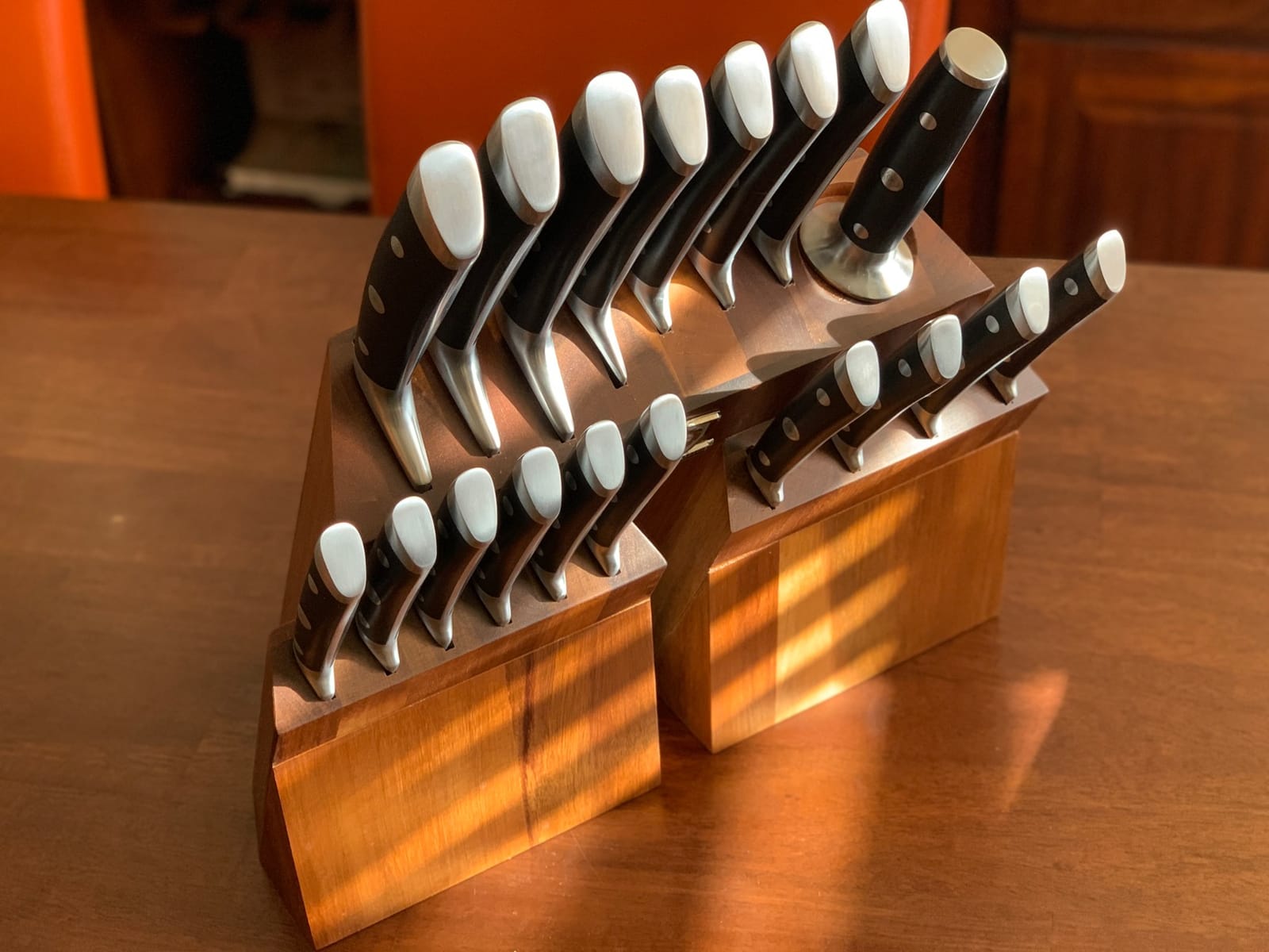 Dalstrong 12-Pc Elite Knife Block Set - German High-Carbon Steel | Full-tang - Chef - Santoku - Nakiri - Boning - Fillet - 6 Steak Knives - Manchurian Ash Block - NSF - Hand-polished Finish customer photo 2