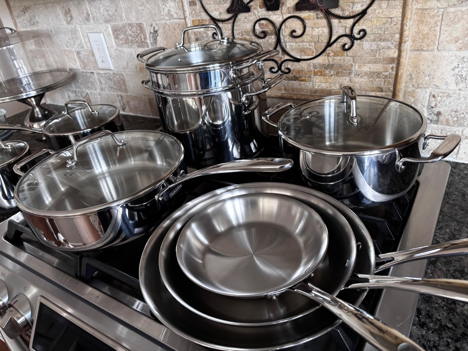 Tramontina Boston Tri-Ply Clad Stainless Steel 14-Pc Pots and Pans Set | Cookware Kitchen Set with Glass Lids, Induction-Ready, Dishwasher-Safe, NSF-Certified customer photo 2