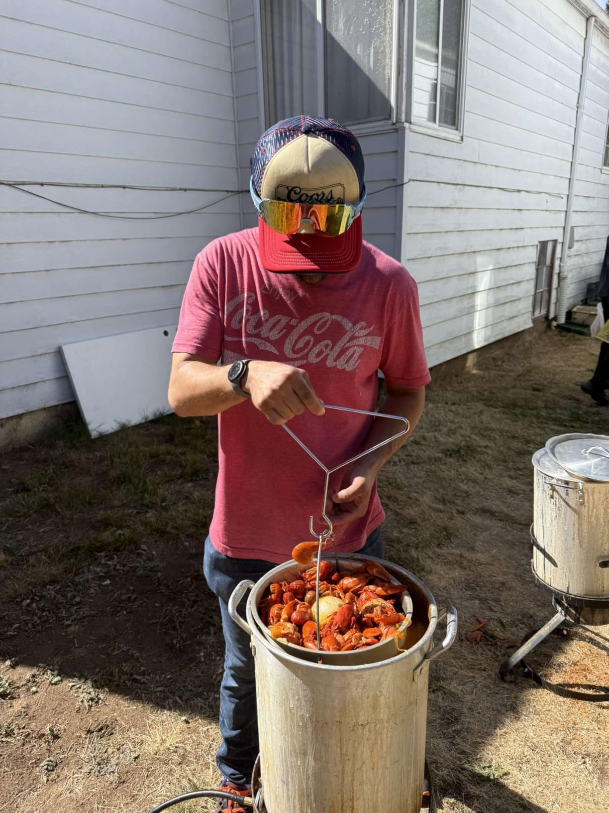 GasOne 30QT Turkey Fryer Set and Seafood Boil with Propane Gas Burner, Perforated Basket - Perfect Outdoor Cooker for Crawfish, Crab, Shrimp, Lobster, and Frying - Complete Outdoor Cooking Kit customer photo 2