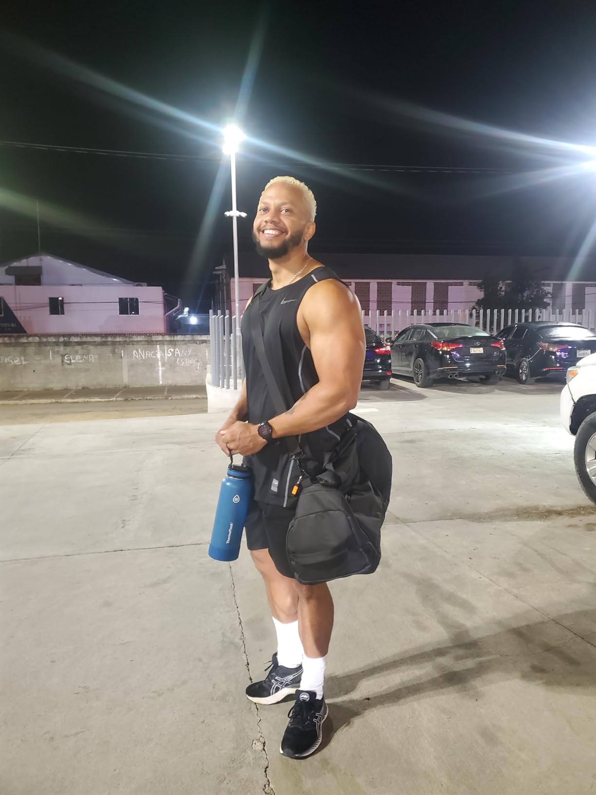 Gym Bag for Men with Shoes Compartment - 40L Duffle Bag for Travel with Wet Pocket & Laptop Compartment, Waterproof Carry On Sports Bags Gym Backpack with Water Bottle Holder customer photo 2