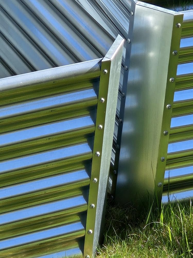 Land Guard 8×4×2 ft Galvanized Raised Garden Bed Kit, Galvanized Planter Raised Garden Boxes Outdoor, Large Metal Raised Garden Beds for Vegetables customer photo 1