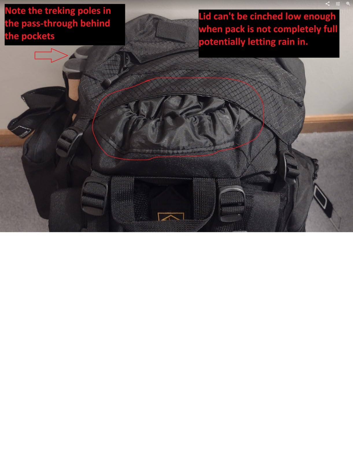 Teton 65L Explorer Internal Frame Backpack for Hiking, Camping, Backpacking, Rain Cover Included, Graphite customer photo 2