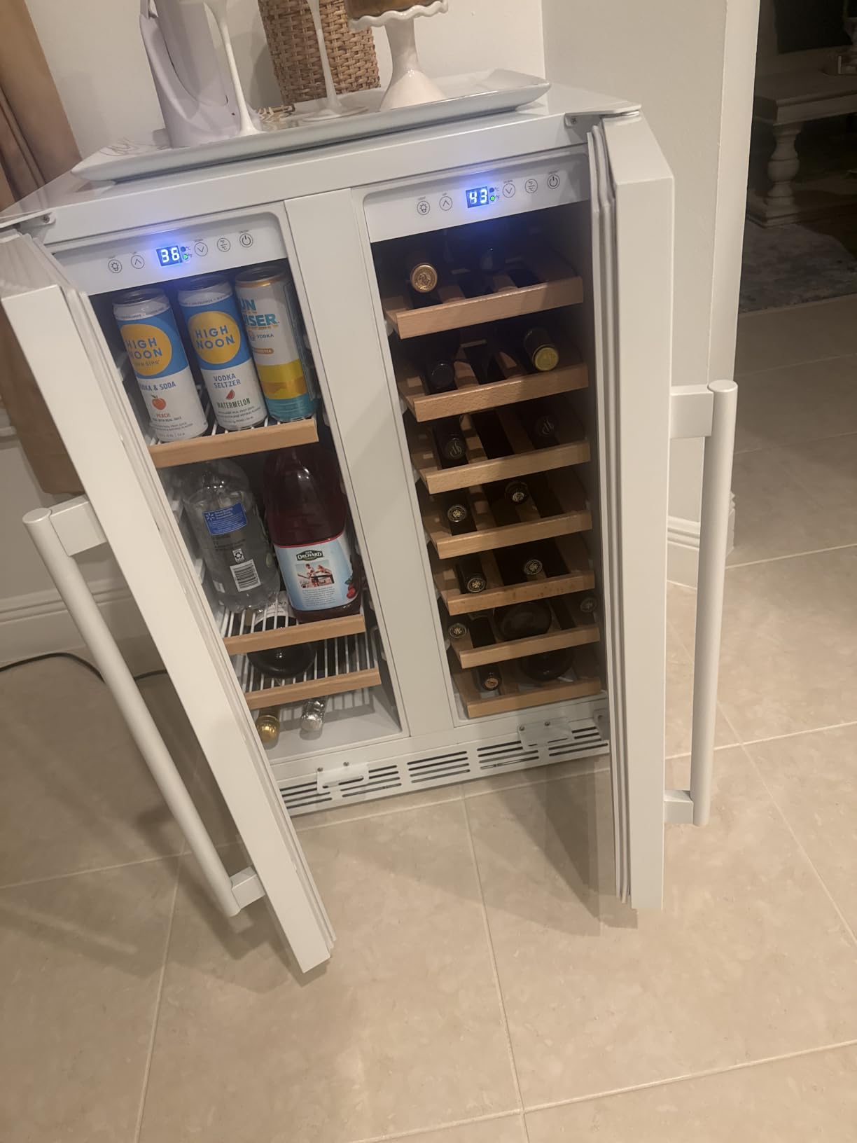 24 Inch Wine Cooler Refrigerator, 179 Bottles Professional Wine Cellars with Powerful Compressor, Quiet Operation and Elegant Design for The Wine Lovers customer photo 2