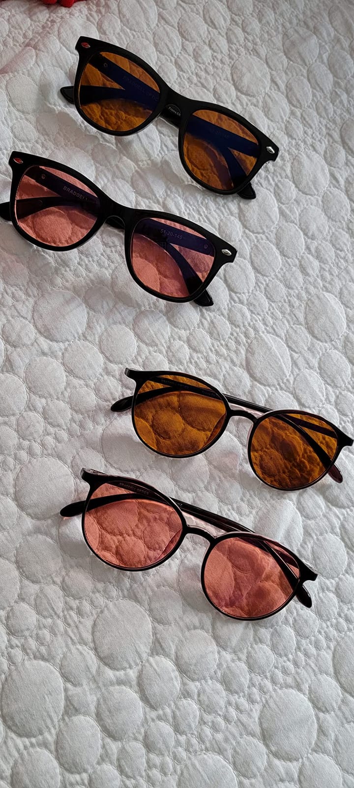 BRADDELL FL-41 Rose & FL-60 Wayfarer Blue Light Glasses for Migraine Light Sensitivity, Fluorescent LED Lighting & Concussion customer photo 1