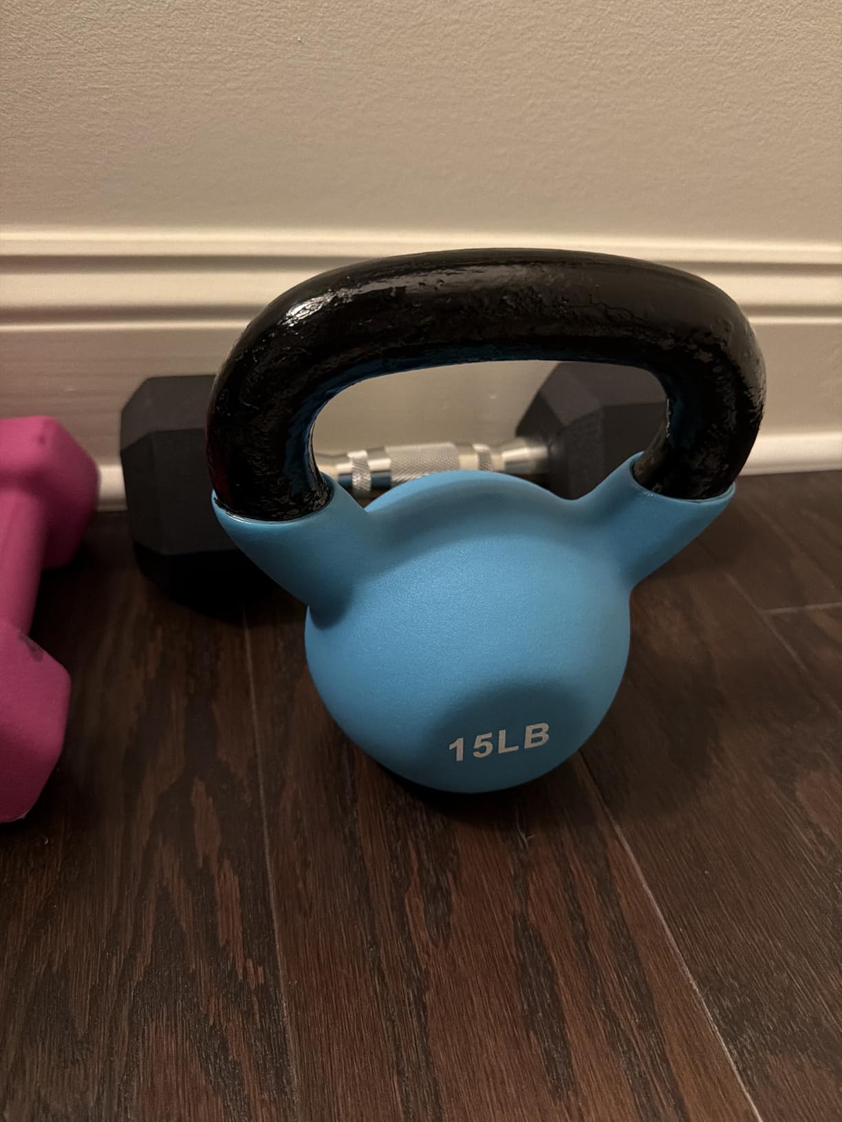 RitFit Neoprene Coated Kettlebell Weight Set, Solid Cast Iron customer photo 2