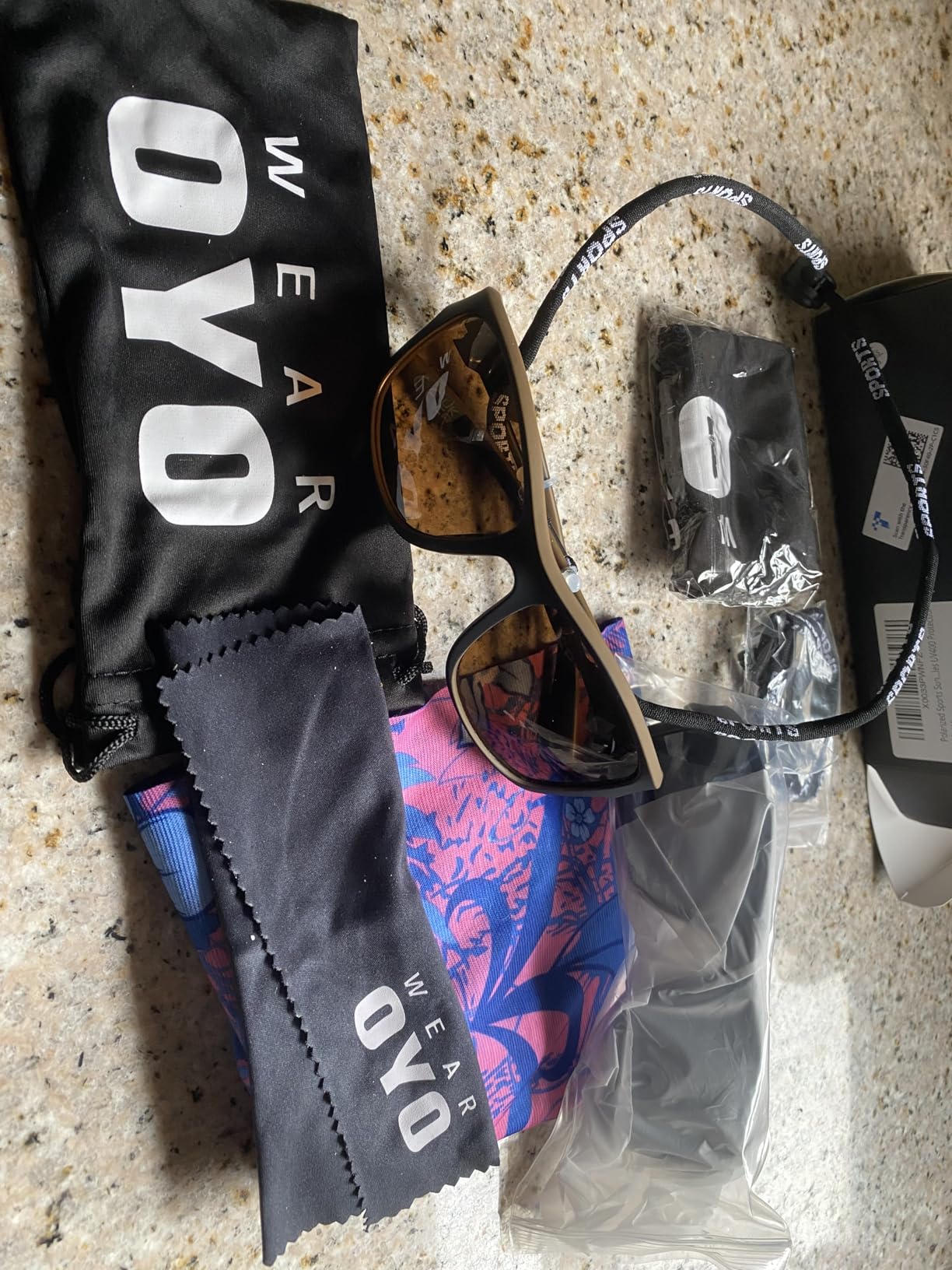 WEAROYO Polarized Sports Sunglasses Men Womens Fishing Running UV400 | Lightweight, Durable Frame, Tangle-free Design, Wraparound Shades, Rectangular Goggles, Hiking, Driving, Sun Glasses customer photo 2