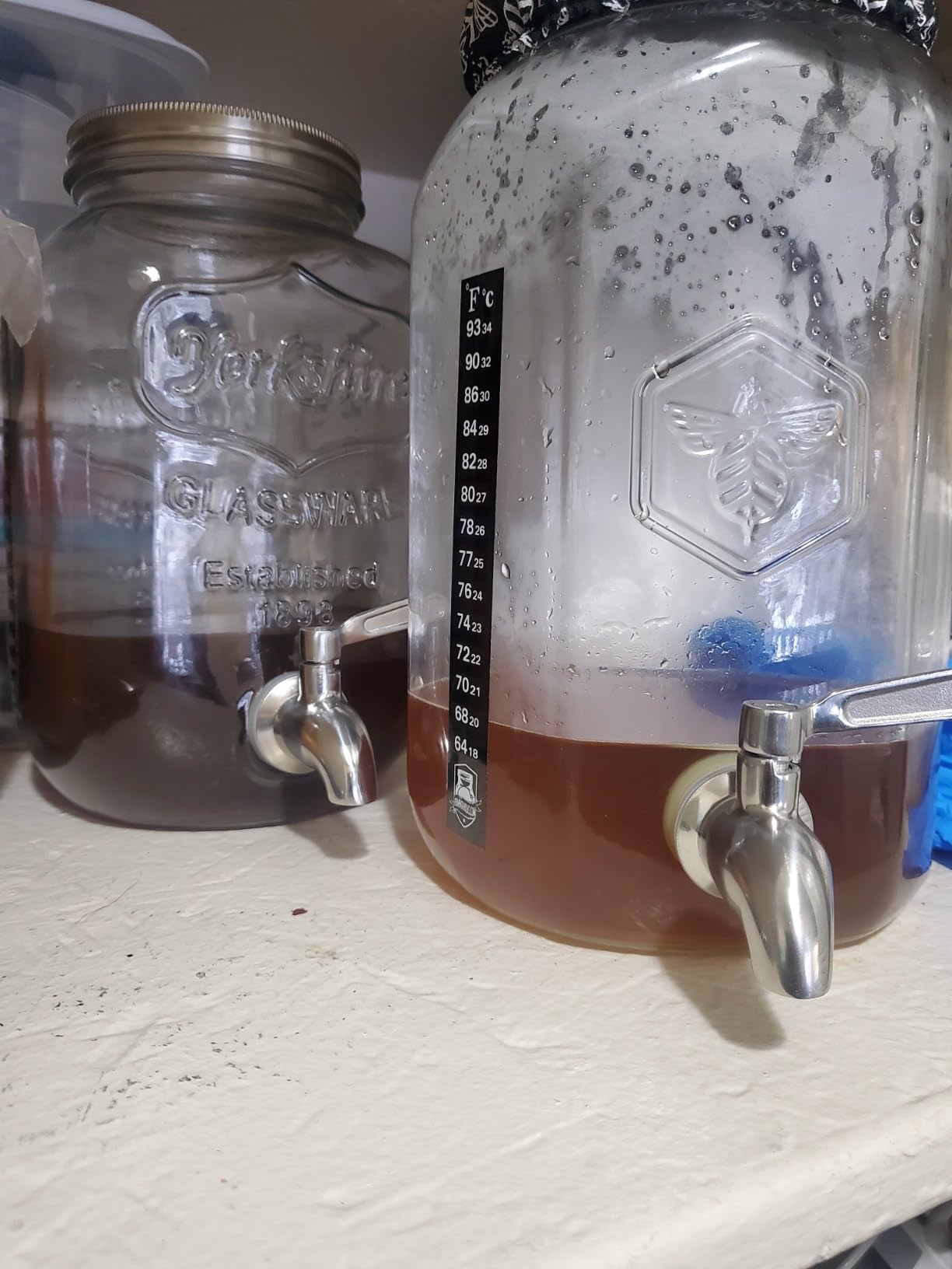 Craft A Brew - Kombucha Jar with Dispensing Valve - For Kombucha Fermentation - Includes Custom Cloth Cover- Proprietary Design customer photo 1
