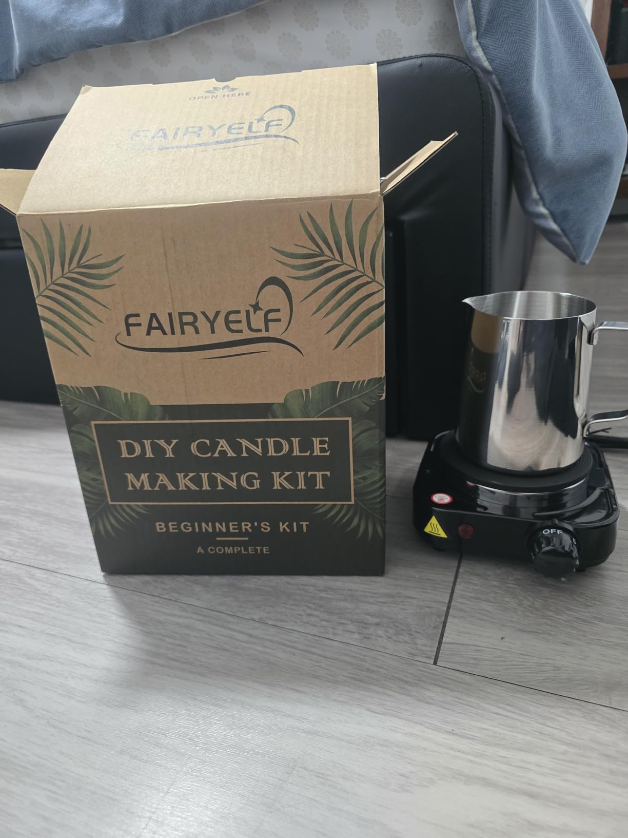 FAIRYELF Candle Making Kit for Adults, Soy Wax & Wax Melter, DIY Candle Kit | Natural Scented Wax & Complete Supplies. Beginner Friendly DIY Craft Kit for Home Decor & Gift & Handmade Candle Projects customer photo 2