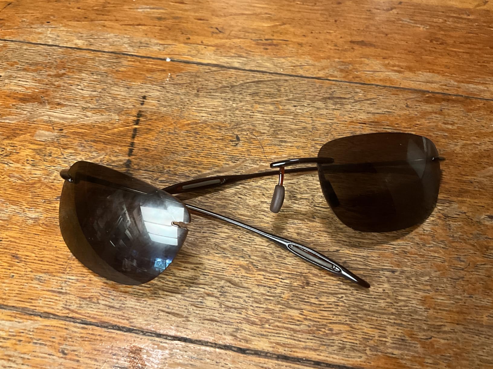 JULI Sports Sunglasses for Men Women Tr90 Rimless Frame for Running Fishing Golf Surf Driving MJ8009 customer photo 1