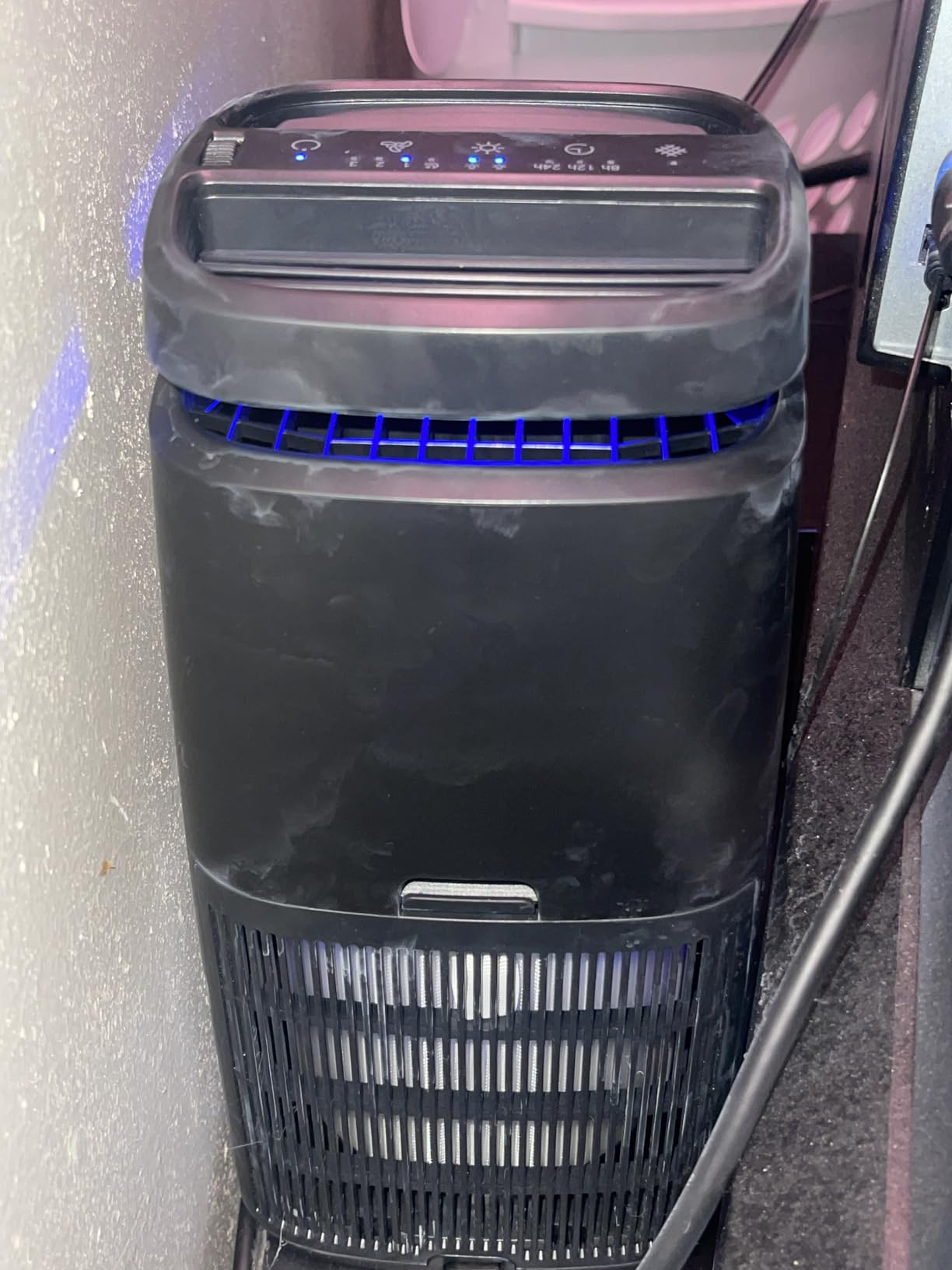 POMORON Air Purifiers for Home with Negative Ion and UV, MJ002H, Black | Negative Ion Function, UV Function, True H13 Filter, 8/12/24 hours Timer, Fragrance Diffuse customer photo 1