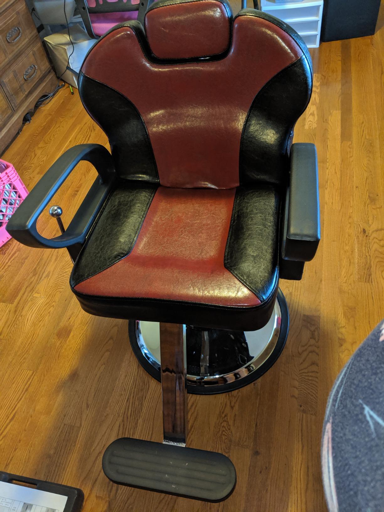 Artist hand Barbers Chairs, Heavy Duty Hydraulic Reclining Salon Chair | All Purpose, Extra Wide, Adjustable Height & Headrest, Beauty Salon & Spa Equipment for Hair Stylist, Barbers customer photo 1
