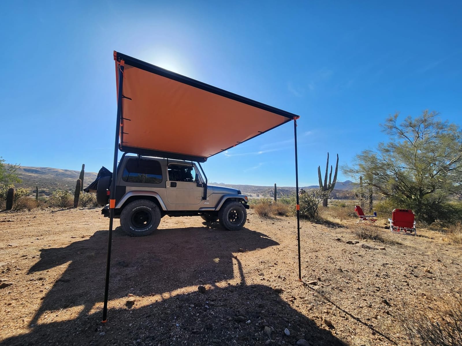 ALL-TOP Vehicle Awning 8.2'x10' Roof Rack Pull-Out Sun Shade UV50+, Weatherproof 4x4 Side Awning for Camping & Overland (Hardware Included) customer photo 1