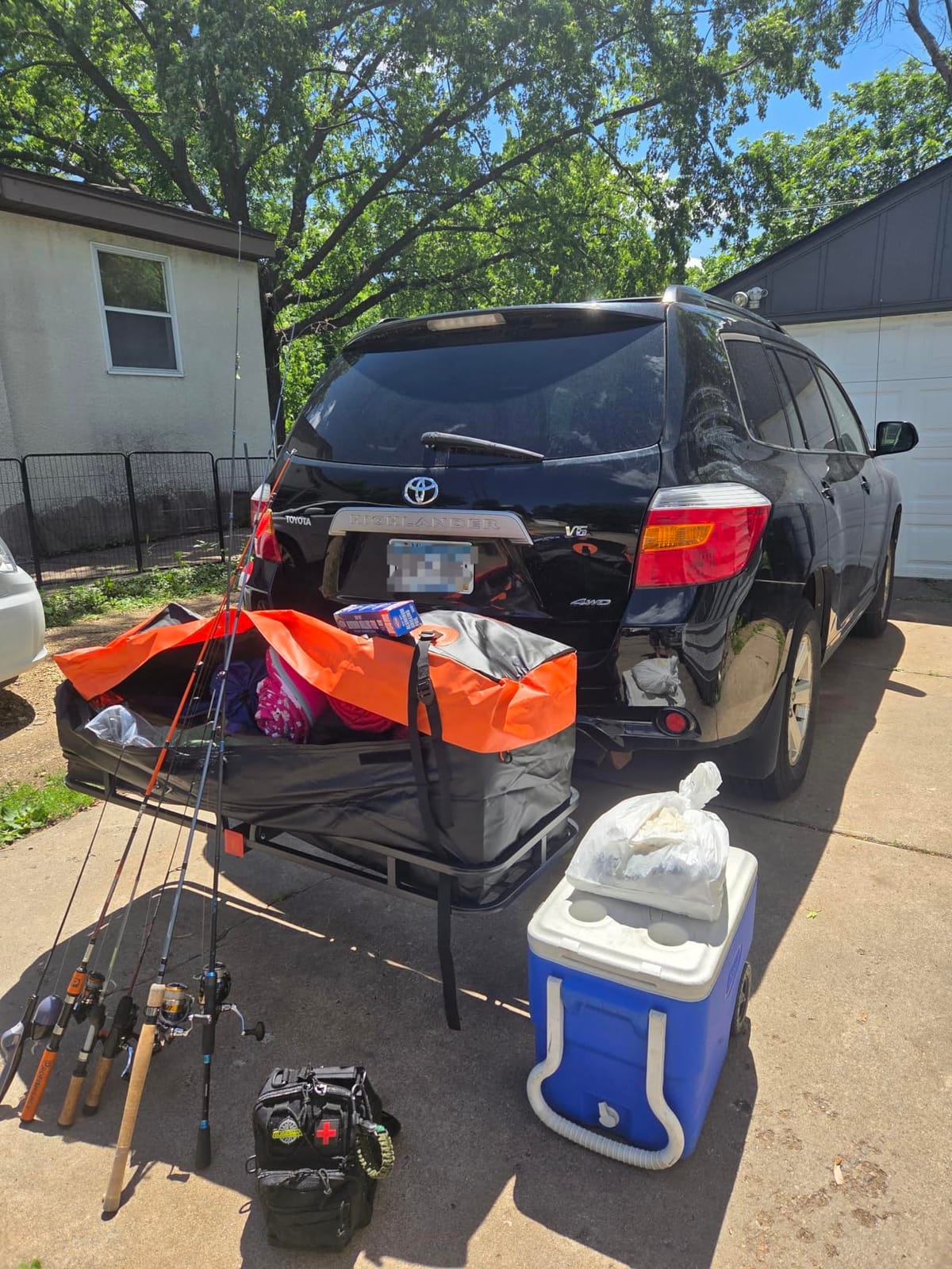 WEIZE Folding Hitch Mount Cargo Carrier Basket 60
