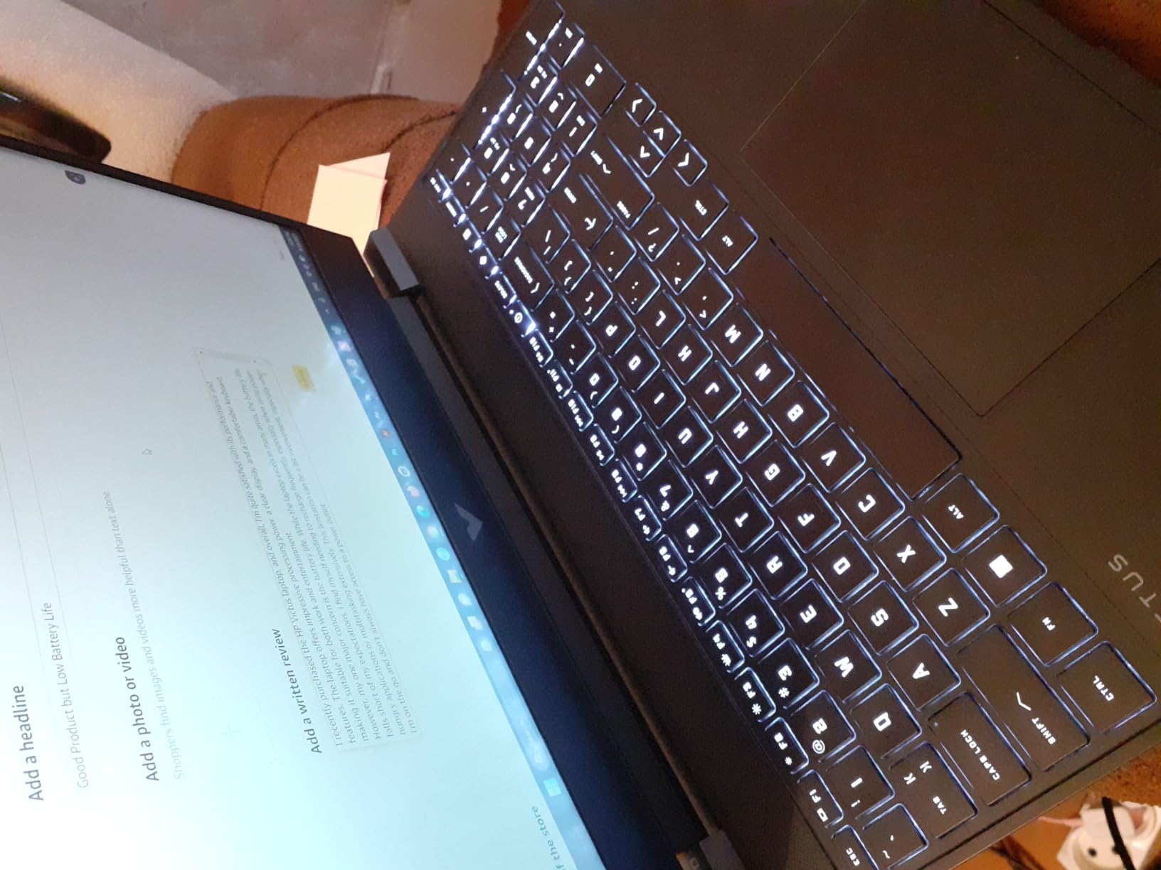 HP Victus 15 Gaming Laptop, NVIDIA GeForce RTX 3050, 12th Gen Intel Core i5-12500H, 8 GB RAM, 512 GB SSD, Full HD Display, Windows 11 Home, Backlit Keyboard, Enhanced Thermals (15-fa0025nr, 2022) customer photo 2