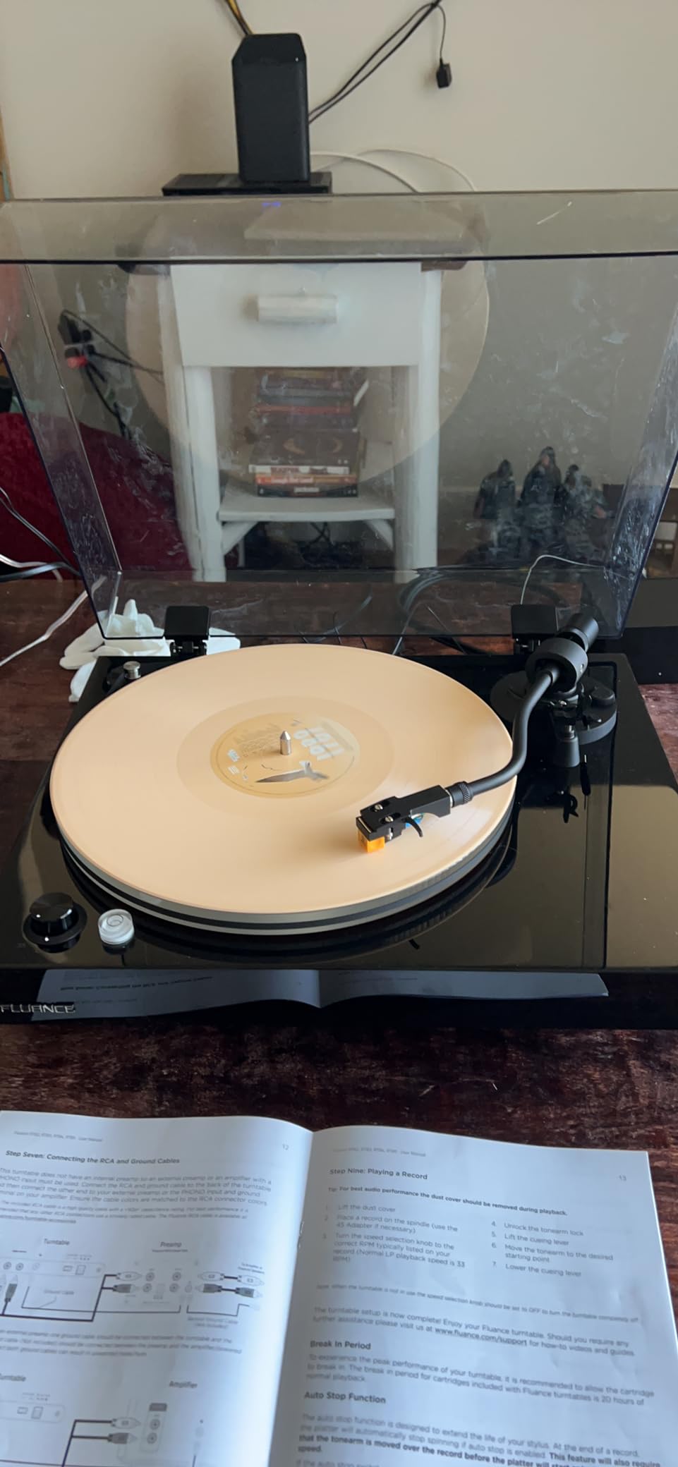 Fluance RT85N Reference High Fidelity Vinyl Turntable Record Player with Nagaoka MP-110 Cartridge, Acrylic Platter, Speed Control Motor, High Mass MDF Wood Plinth, Vibration Isolation Feet - Walnut customer photo 2