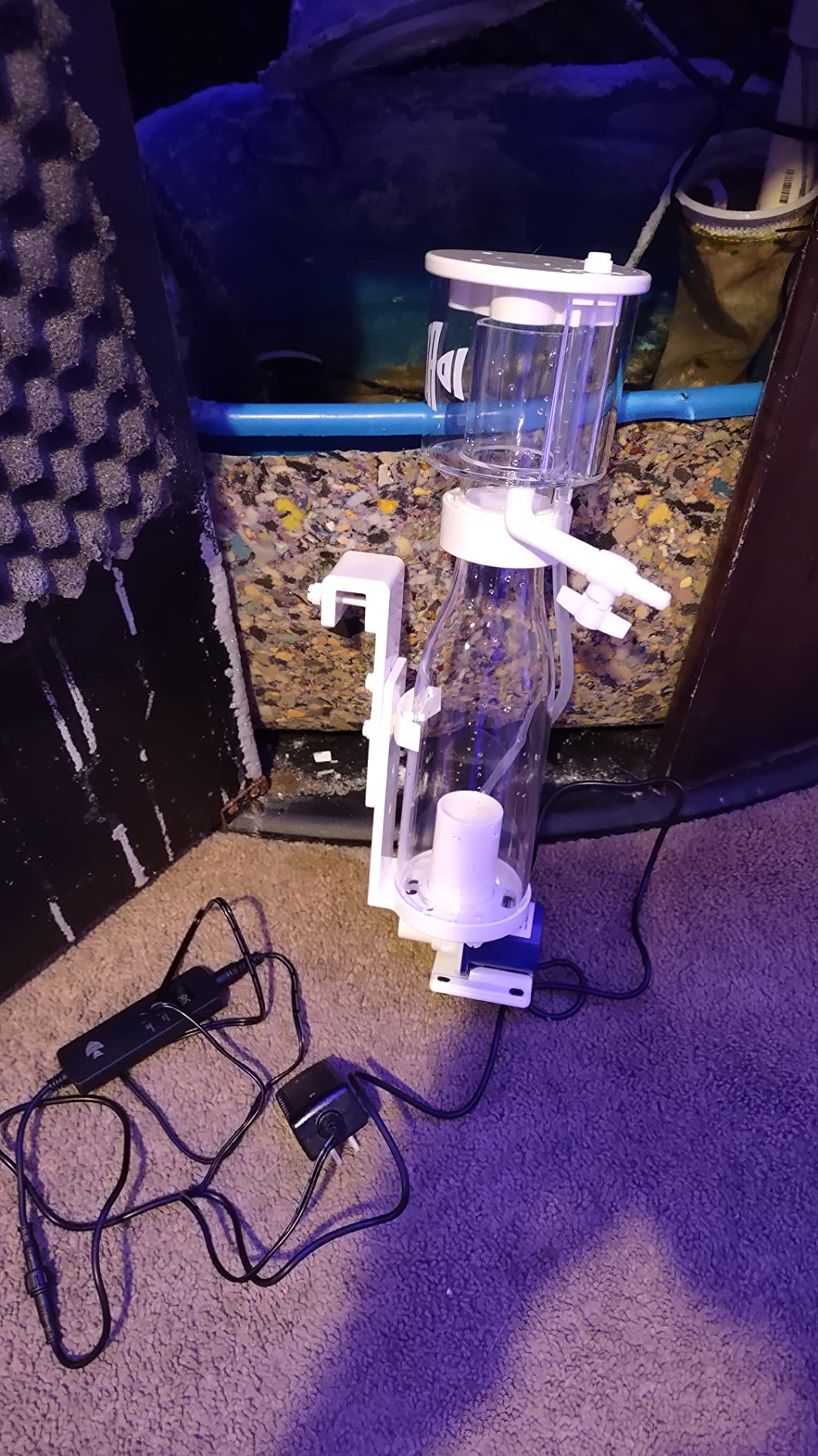 IOAOI Protein Skimmers for Saltwater Aquariums, Hang On Protein Skimmer for Fish Tanks up to 80 Gallons, DC Pinwheel Pump with Controller customer photo 1