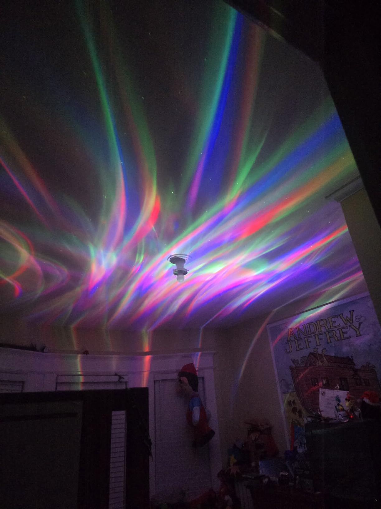 Northern Galaxy Light Aurora Projector with 33 Light Effects, Night Lights LED Star Projector for Bedroom Nebula Lamp, Remote Control, White Noises, Bluetooth Speaker for Parties Black customer photo 2