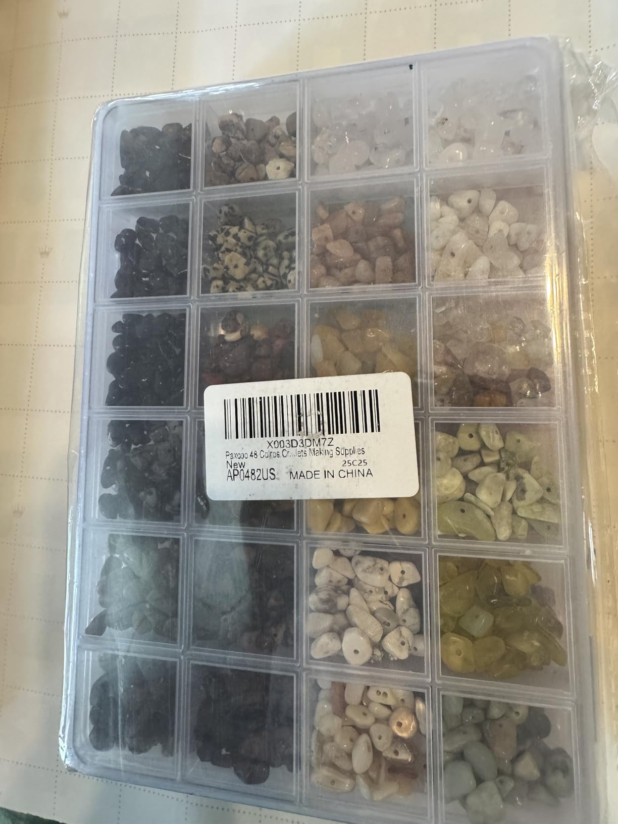 PAXCOO 2278Pcs Crystal Beads for Jewelry Making Supplies, 48 Colors Ring Making Kit Crystals Jewelry Making Kit for Adults Bracelet Earring Necklace Making customer photo 2