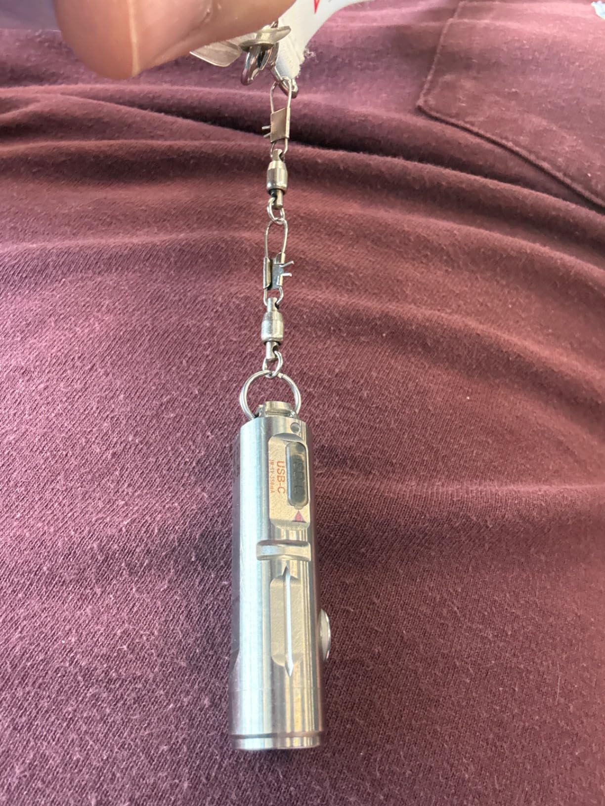 RovyVon Aurora A4 Titanium EDC Flashlight Rechargeable Keychain Flashlight customer photo 2