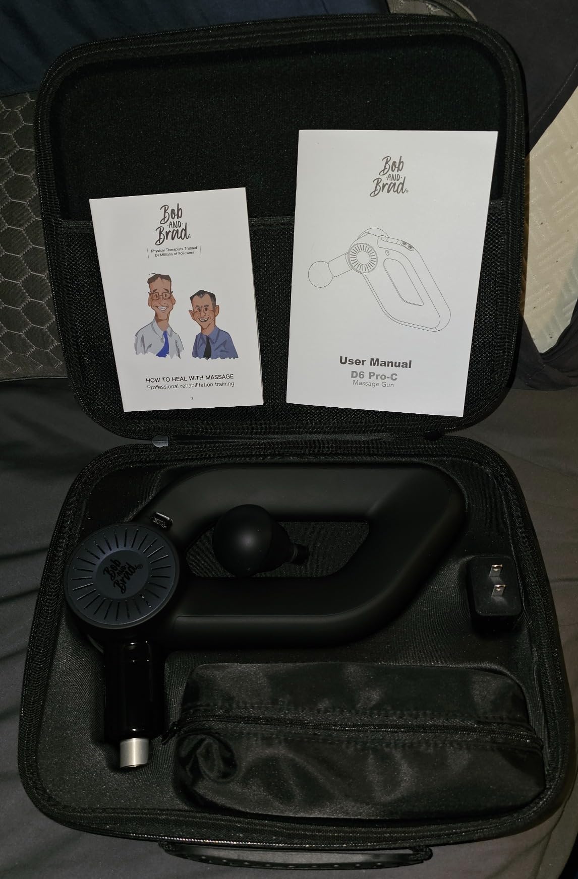 BOB AND BRAD D6 Pro Massage Gun Deep Tissue Percussion with 16mm Amplitude 85lbs Stall Force, FSA Eligible & HSA Approved Professional Muscle Massager for Athletes, Quiet Electric Back Massager customer photo 2