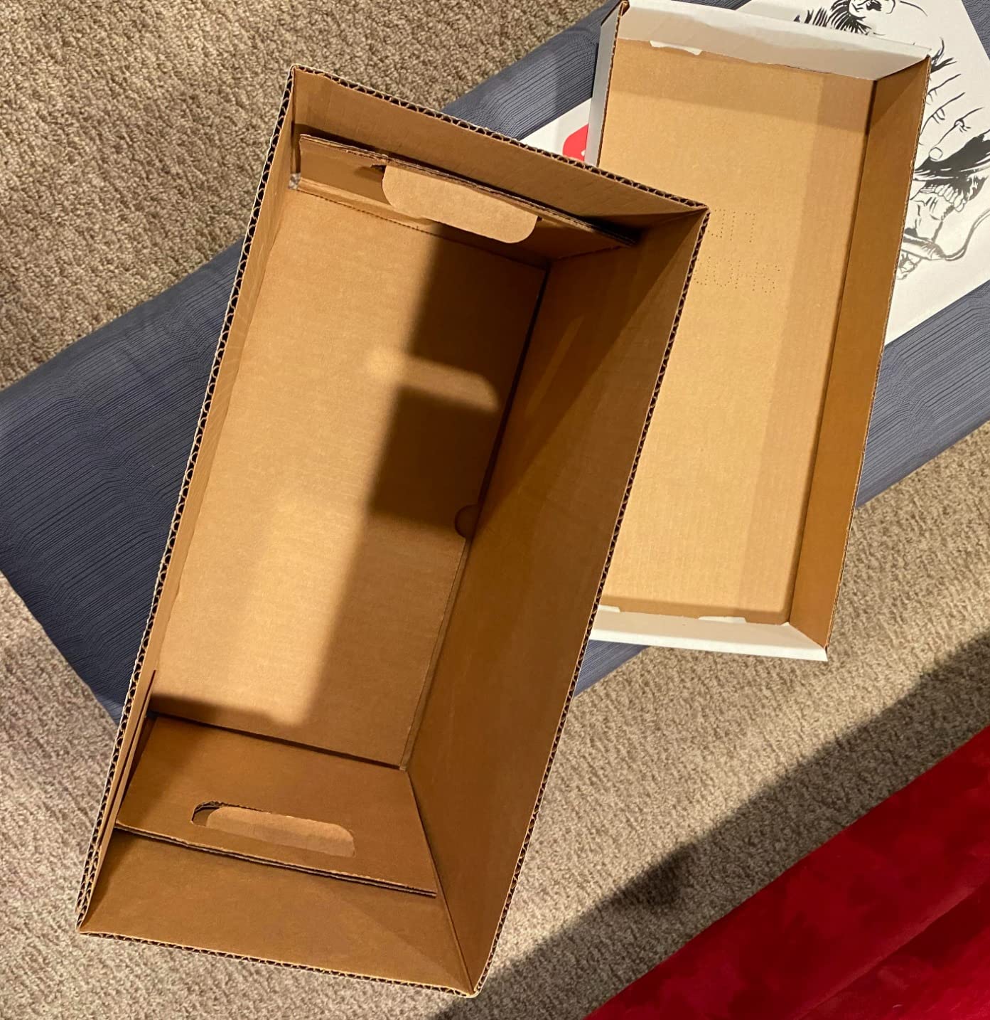 Premium Short Comic Book Storage Box Organizer with Lid | Thick Cardboard Comic Storage Box For Collectibles Fits 150-175 Current/Silver Age, Heavy Duty & Stackable customer photo 2