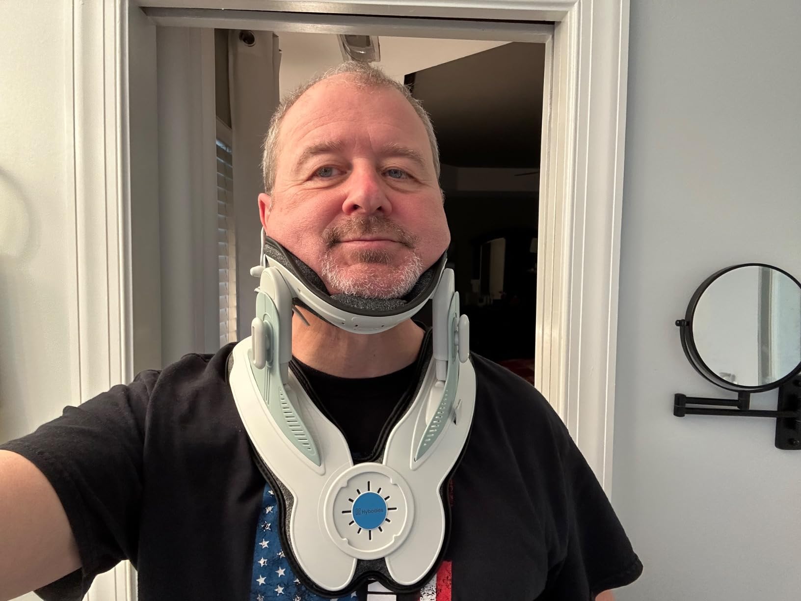 Cervical Neck Traction Device: Neck Stretcher for Cervical Pain Relief, Electric Air Pump with 3 Power Traction, Built-in 8 Airbag, Improved Stretcher for Neck Decompression and Neck Tension Relief customer photo 1
