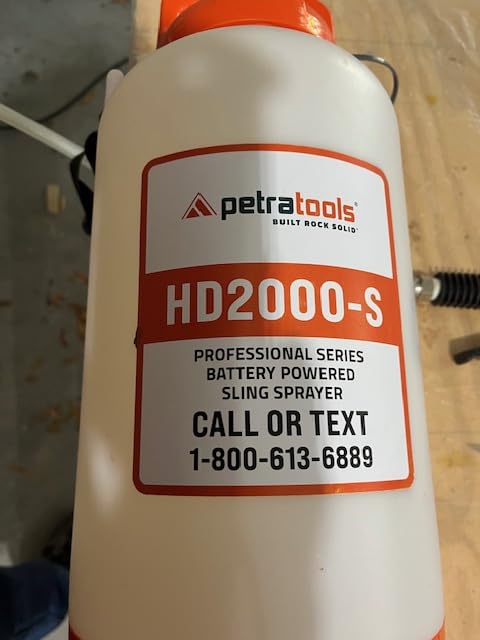 PetraTools HD2000-S 2 Gallon Battery Powered Garden Sprayer, 2 Hour Runtime | Weed Sprayer w/ 4 Ft Hose, Extendable Wand, 2 Nozzles - For Lawn Care, Weed & Pest Control, Fertilizing - Up to 20 ft Reach customer photo 2