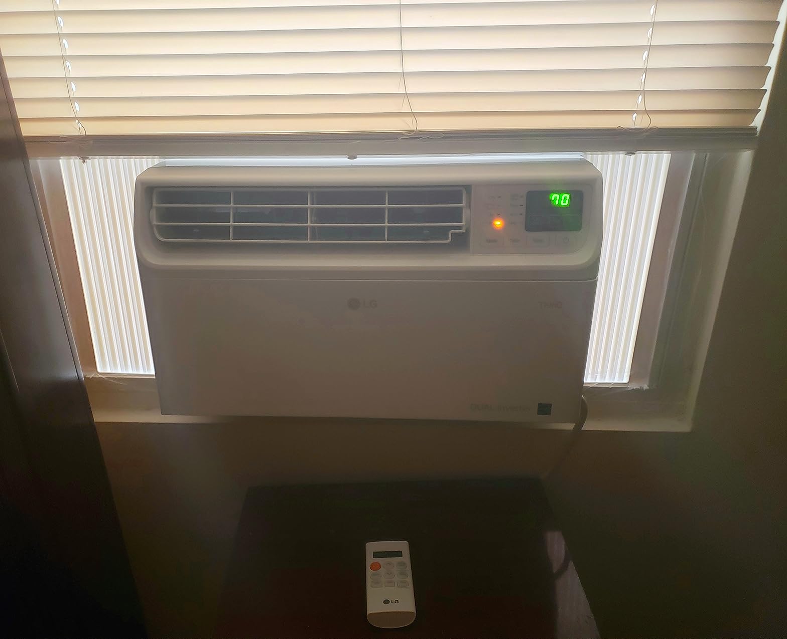 LG 10,000 BTU Window Air Conditioners [2023 New] Dual Inverter Remote WiFi Enabled App Ultra-Quiet Washable Filter Cools 450 Sq.Ft AC Unit air conditioner Easy Install White LW1022FVSM customer photo 1