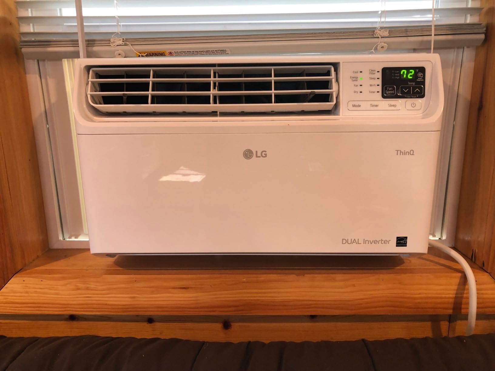 LG 10,000 BTU Window Air Conditioners [2023 New] Dual Inverter Remote WiFi Enabled App Ultra-Quiet Washable Filter Cools 450 Sq.Ft AC Unit air conditioner Easy Install White LW1022FVSM customer photo 2